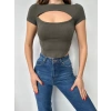 Göğüs Pencere Kaşkorse Crop-YEŞİL