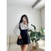 Gömlek Detay Salopet Elbise - SİYAH