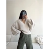 Gömlek Yaka Oversize Kazak