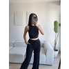 Halter Fitilli İkili Takım - SİYAH