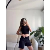 Halter Yaka Şortlu Takım - SİYAH