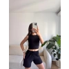 Halter Yaka Şortlu Takım - SİYAH