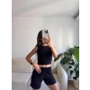 Halter Yaka Şortlu Takım - SİYAH