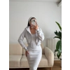 Hırkalı Elbise Takım - GRİ