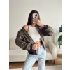 İçi Dolgulu Bomber Ceket - HAKİ