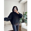 Kanguru Cep Oversize Sweat - SİYAH