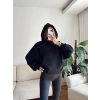 Kanguru Cep Oversize Sweat - SİYAH