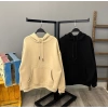 Kanguru Cep Unisex Oversize Kapüşonlu Sweat-BEJ