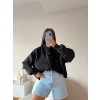 Kaşe Bomber Ceket-SİYAH