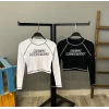 Kaşkorse Crop Bluz-BEYAZ