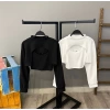 Kaşkorse İkili Crop Bluz Takım-SİYAH