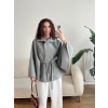 Kuşaklı Kaşe Panço - GRİ