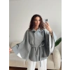 Kuşaklı Kaşe Panço - GRİ