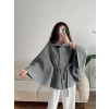 Kuşaklı Kaşe Panço - GRİ
