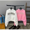 Los Angeles Kanguru Cep Kapüşonlu Sweat-BEYAZ