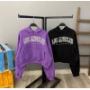 Los Angeles Kanguru Cep Kapüşonlu Sweat-MOR
