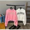 Los Angeles Kanguru Cep Kapüşonlu Sweat-PEMBE