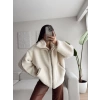 Lux Bear Peluş Astarlı Ceket - BEJ