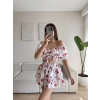 Madonna Crop & Etekli İkili Takım - KIRMIZI