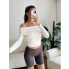 Madonna Yaka Yumoş Crop - EKRU