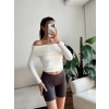 Madonna Yaka Yumoş Crop - EKRU