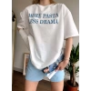 More Pasta Less Drama Unisex Oversize T-shirt