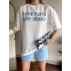 More Pasta Less Drama Unisex Oversize T-shirt
