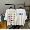 NBA Team Unisex Oversize T-shirt-BEYAZ