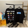 NBA Team Unisex Oversize T-shirt-SİYAH