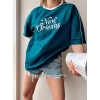 New Orleans Unisex Oversize T-shirt-PETROL MAVİSİ