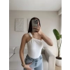 Omuz Aksesuar Crop - BEYAZ
