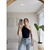 Omuz Aksesuar Crop - SİYAH