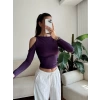 Omuz Burgu Crop - MOR