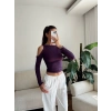 Omuz Burgu Crop - MOR