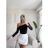 Omuz Dekolte Crop - SİYAH