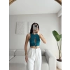 Ön Bağcıklı Kuşgözü Crop - YEŞİL