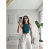 Ön Bağcıklı Kuşgözü Crop - YEŞİL