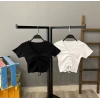 Ön Büzgülü Kaşkorse Crop-SİYAH