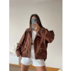 Oversize Basic Kapüşonlu Ceket
