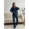 Oversize Gömlek & Pantolon Takım - LACİVERT