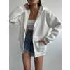 Oversize Hırka -BEYAZ