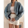 Oversize Kot Ceket-MAVİ