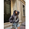 2PAC Oversize Unisex Kapüşonlu Sweat