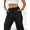 Paça Lastik Kargo Cep Pantolon-SİYAH