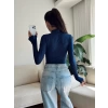 Parmak Geçmeli Balıkçı Bodysuit - LACİVERT
