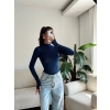 Parmak Geçmeli Balıkçı Bodysuit - LACİVERT