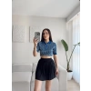 Pileli Bel Lastik Etek