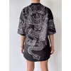 R&M Unisex Oversize T-shirt-SİYAH