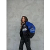 Racing Unisex Kolej Bomber Ceket-SİYAHMAVİ