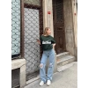 Rad Gnades Unisex Oversize T-shirt-YEŞİL